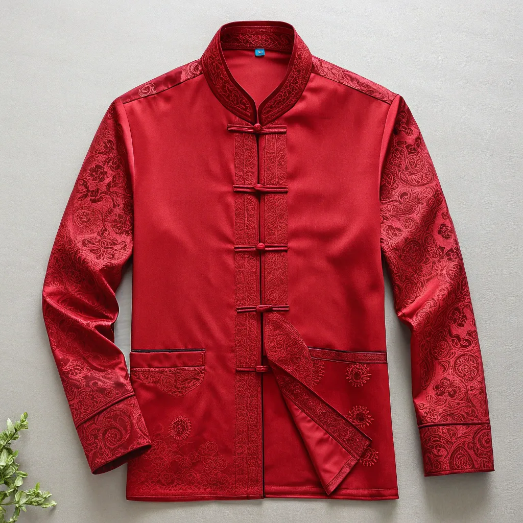 Beautiful red oriental shirt
